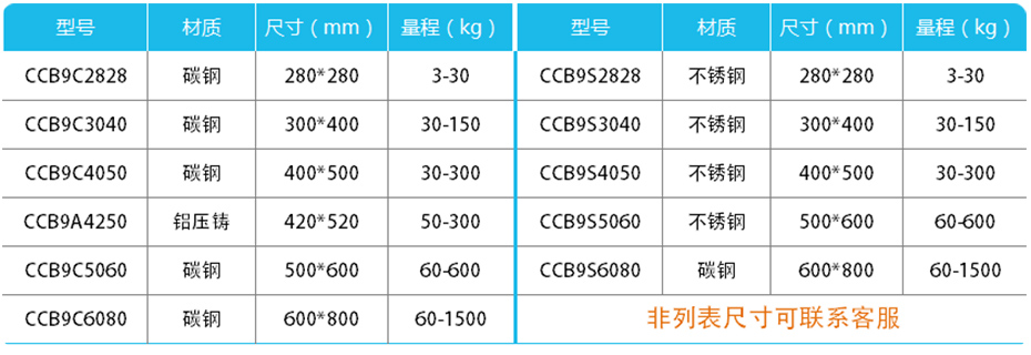 計數(shù)臺秤-CCB9產(chǎn)品參數(shù)